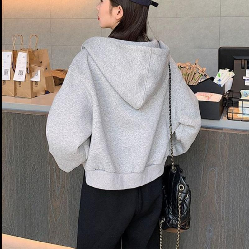 Короткая куртка, женский весенне-осенний свитер, женский однотонный кардиган с длинными рукавами, топы, бархатные женские топы