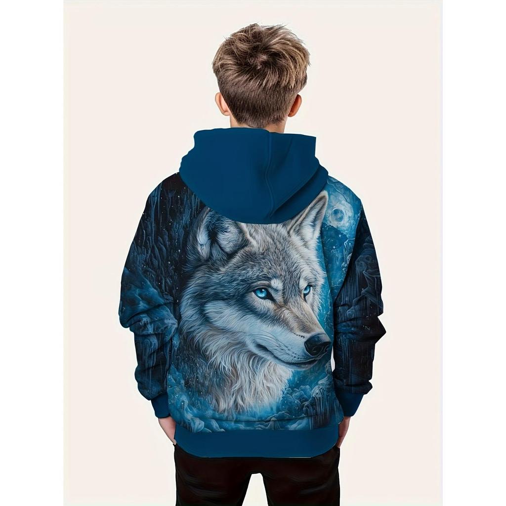 Новая толстовка с капюшоном с 3D-принтом, модная толстовка с длинным рукавом и капюшоном, удобный пуловер для мальчиков и девочек, детская толстовка