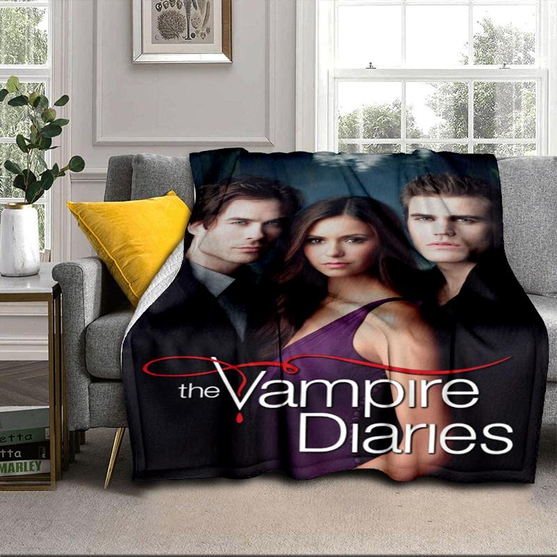 Vampire movies Blanket Flannel Blanket for bed, sofa, Camping, Hiking, Picnic Essentials, gift for family Fan gifts
