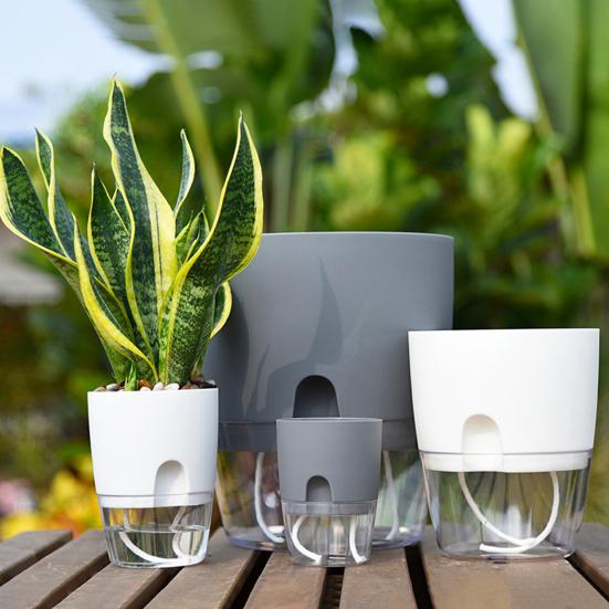 Цветочный горшок Yousheng с дренажными отверстиями, отверстием для залива воды, автоматическим самополивом, гидропонным цветочным горшком, прозрачным основанием, гидропонной посадкой