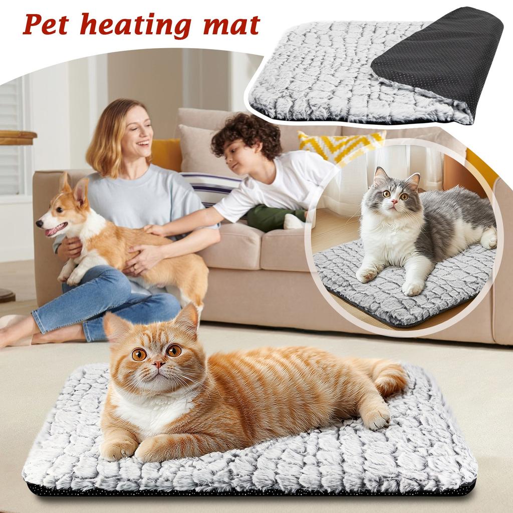 Самонагревающаяся лежанка для кошек и собак, супермягкая грелка для домашних животных, нескользящий коврик с подогревом