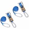 Lashing Belt, Ratchet Type, 50mm Wide, 3000kg Breaking Load, 1m Fixed Side, 5m Winding Side, Eye Type, 3T, Secures Load, Includes Japanese Instr