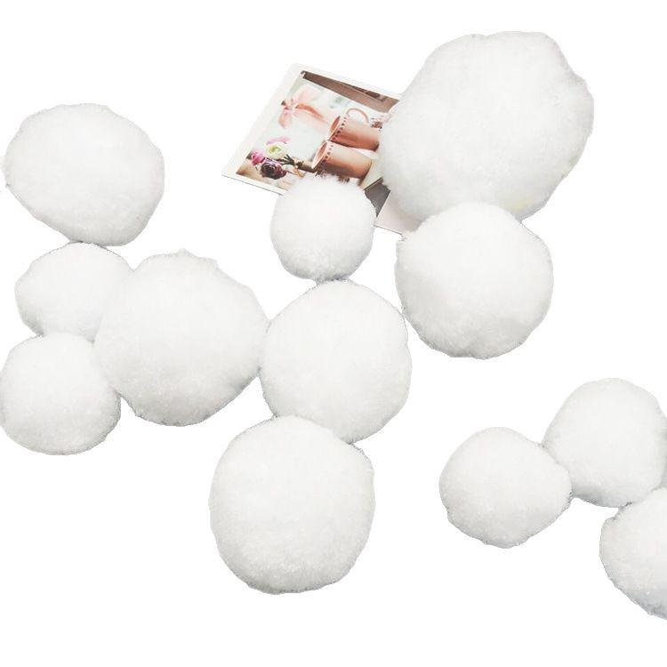 DIY Handmade 8cm Plush Snowball Kit for Indoor Snowball Fights