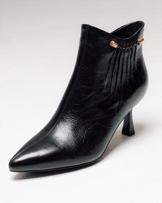 Ботинки на шпильке Prima d'Arte 126894 37 черный кожа