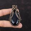Blue Sunstone Pendant Copper Wire Wrapped Pendant Brand New Copper Jewelry Handmade Gemstone Pendant Designer Wire Wrap Jewelry Gift For Her