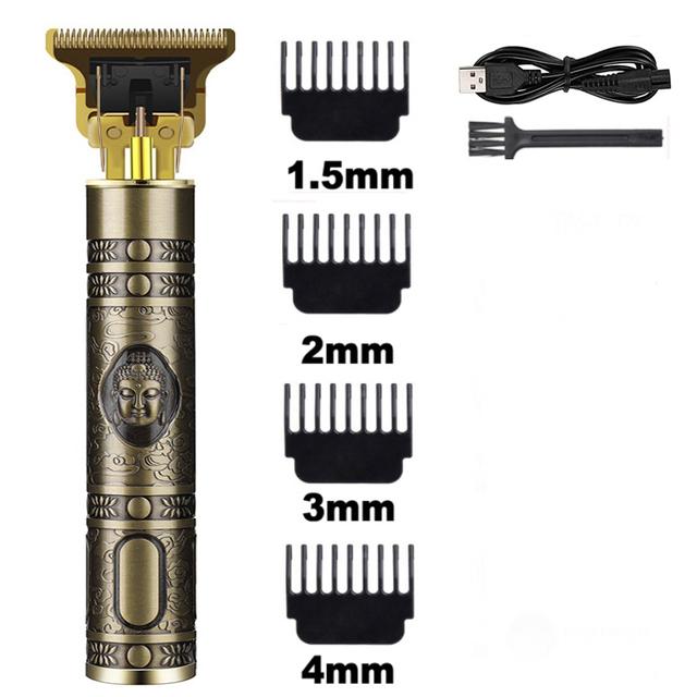 Vintage T9 Electric Cordless Hair Cutting Machine Professional Hair Barber Trimmer For Men Clipper Shaver Beard Lighter