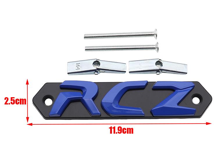 1pcs 3D RCZ metal Car Front grill logo Car front hood l Emblem Car Front emblem styling Accessories For Peugeot
