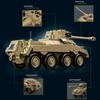 Вторая мировая война Германия Военный Бронированный Автомобиль Sd.Kfz.234 Модель Танка Строительные Блоки ИСУ-152 Тяжелое Штурмовое Орудие Танк Кирпичи Оружие Игрушка Подарок