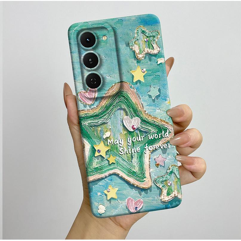 Чехол для Tecno Spark 40 Pro 40Pro+ Plus 4G Эстетичный Цветочный Чехол для Телефона Тонкий Жидкий Силикон Защита от Падений Мягкий Чехол