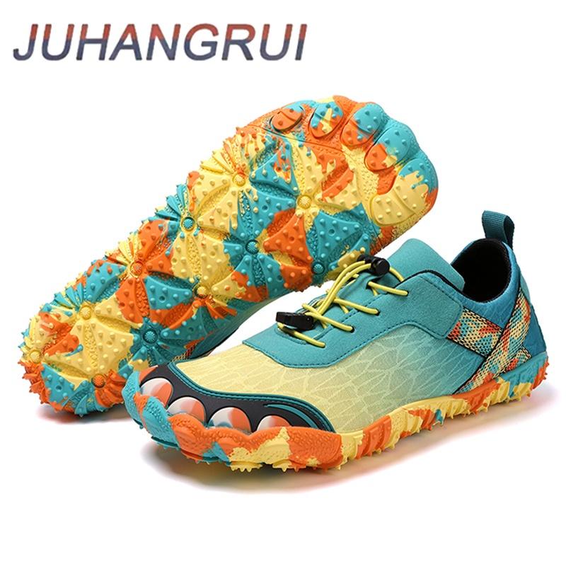 Women Men Aqua Shoes Upstream Wading Shoes Water Sports Sneakers Unisex Five Fingers Swimming Surfing Footwear Yoga Fitness Shoe