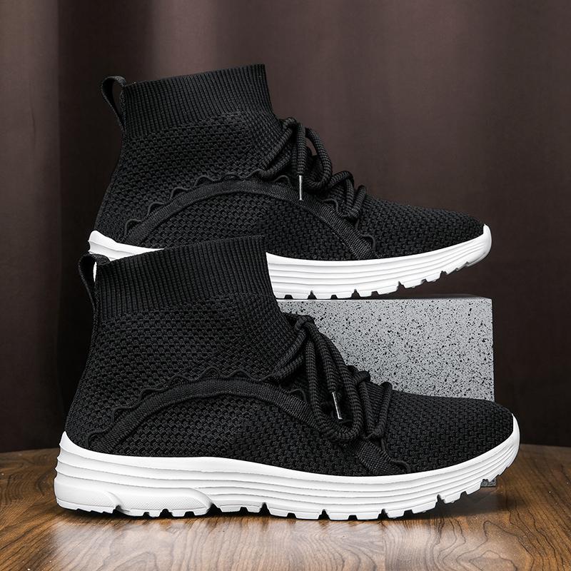 Mens Running Shoes Big Size Mesh Lightweight Outdoor Sports Casual Walking Shoes Lace-up Comfortable Breathable Sneakers Man