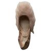 UGG Jeanie Fluff Flat Замшевые Мокасины Удобная Повседневная Обувь Женские Лоферы Розовые 1097554-AMB
