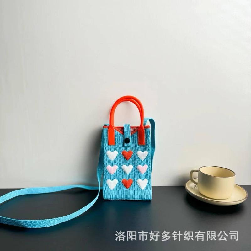 Любовь сумка для мобильного телефона дофамин универсальная вязаная сумка модная сумка-мессенджер через плечо высококлассная новая модель