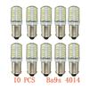 10x BA9S T11 T4W 4014 LED 24-SMD Лампа бокового света автомобиля Лампа салона Белый DC 12V