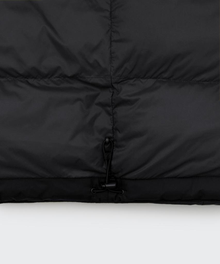 Musinsa Standard Non-Quilted Hooded Padded Jacket [Black]