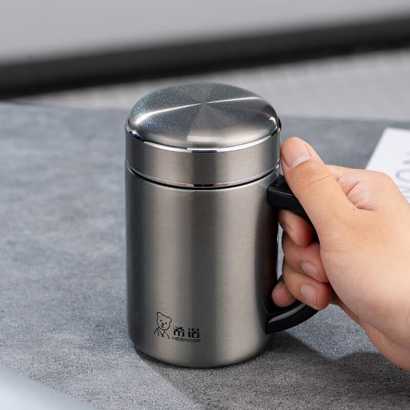 Heenoor Men's 500ml 316L Stainless Steel Thermal Tea Mug