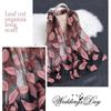 Lightweight Silk Scarf Organza Gauze Sheer Wrap Summer Bandana  Women