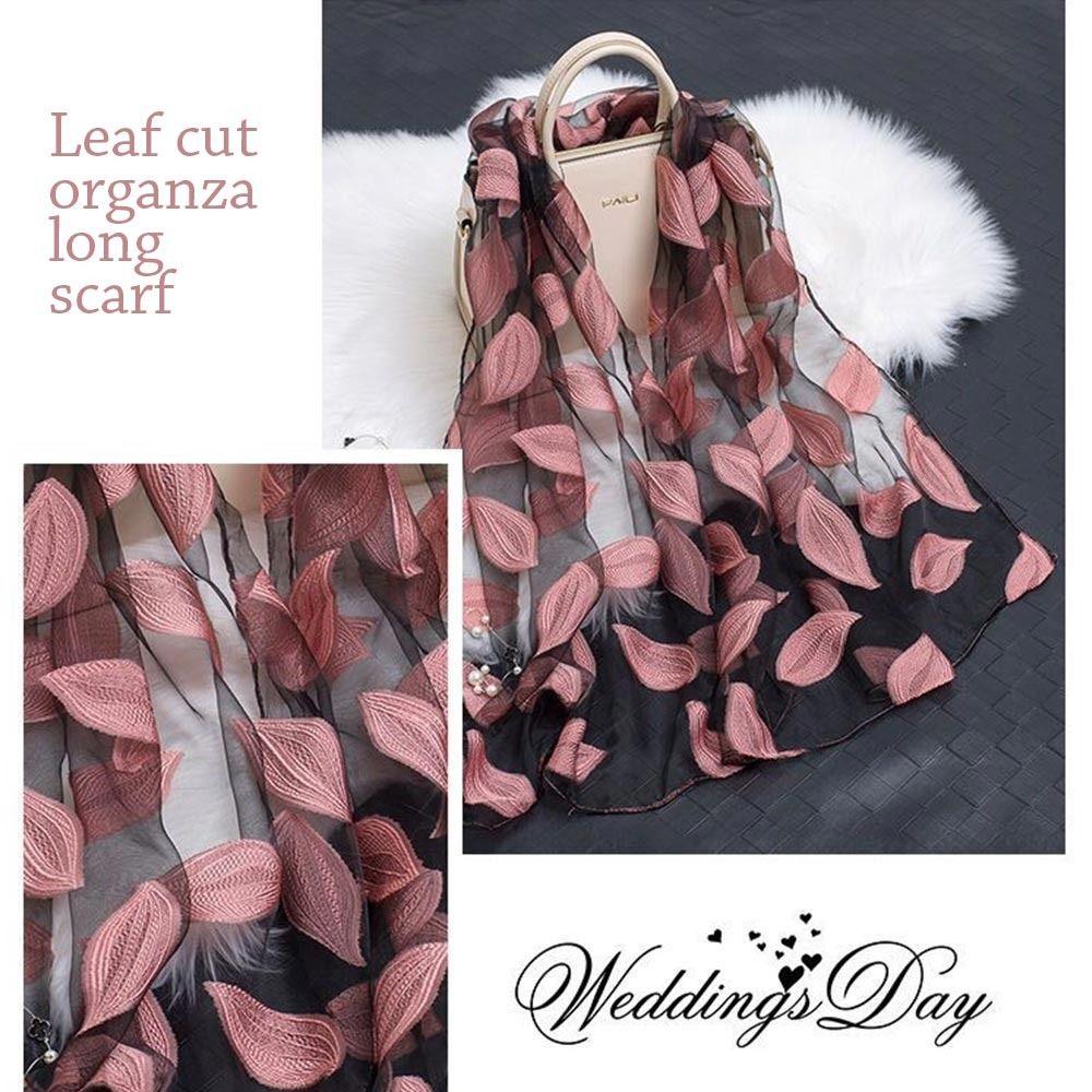 Soft Silk Scarf Organza Gauze Sheer Wrap Summer Shawls Women