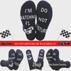 Spot F1 Racing English Anti-Slip Dotted Mid-Tube Cotton Socks - Creative Floor Socks