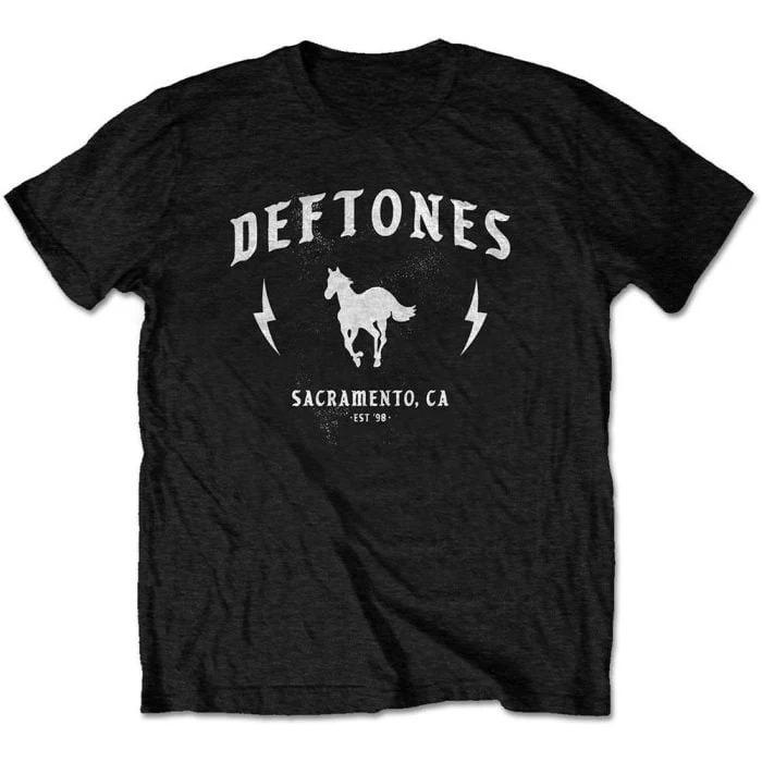 Deftones Live PerforУнисексПечать Фото Хлопковая Футболка Альтернативная Металл Группа Унисекс Короткий Рукав Футболка