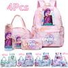 4Pcs/set Cartoon K-Pop Printed Backpack Handbag Pencil Case with 750Ml Water Bottler for Teenager Boy Girl Schoolbag Large Capacity Bookbag Mochila