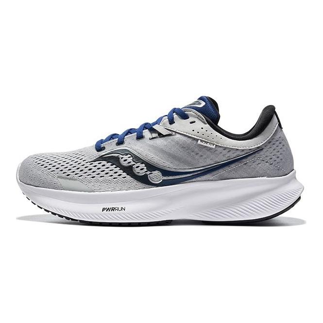 SAUCONY Ride 16 Удобная амортизация Нескользящие Прочные Низкие кроссовки Мужские кроссовки Серо-черные S20830-20