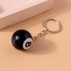 Fashion Creative Billiard Pool Keychain Table Ball Key Ring Lucky Black No.8 Key Chain 25mm Resin Ball Jewelry Gift