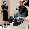 Женские туфли-лодочки Весна Лето Мода Минималистичные Квадратный носок Тонкий ремешок Высокий каблук Женские Повседневные Удобные Легкие Туфли Женские