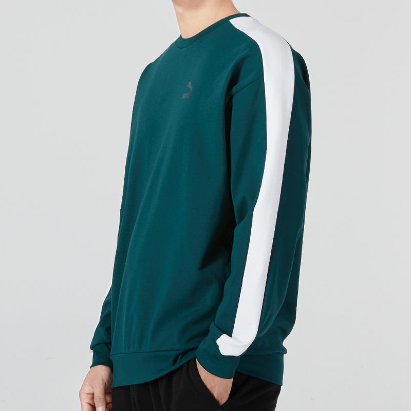 Puma New Suit Crew Color Block Sports Casual Loose Sweatshirt Unisex Tops Green 538830-38