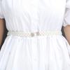 A New Fashion Japanese Women's Pearl Waist Chain Dress with An Elastic Waist Belt and A Large Elastic Pearl Waist Chain for Women