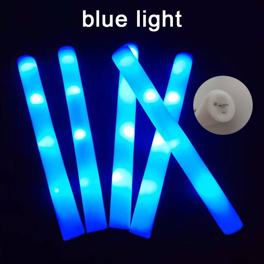 1 шт. светодиодные светящиеся палочки оптом красочные RGB светящиеся пенопластовые палочки для Рождества, дня рождения, свадьбы, светящиеся в темноте принадлежности для вечеринок