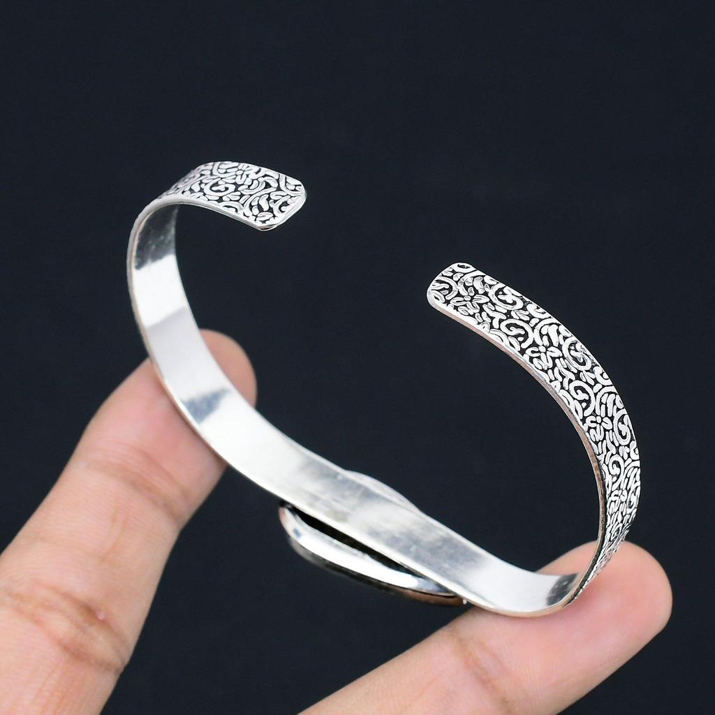 Хэллоуин Сделка Серебро 925 Пробы Груша Бронзит Драгоценный Камень Элегантный Ручной Работы Браслет для Жены