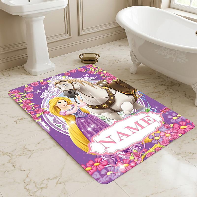 Personalized Name Lights Living Room Non-Slip Area Rug Soft Carpet for Bedroom Kids Playroom Sofa,Office Home Decor Doormat