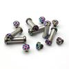 4Sets Stainless Steel M4 Straight Knife Screws for Diy Knife Handle Making Material T8 Plum Nails Knife Handle Screws