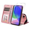 For Samsung Galaxy M16 5G/Galaxy F16 5G PU Leather Wallet Case ENKAY HAT PRINCE Phone Stand Cover with Tempered Glass