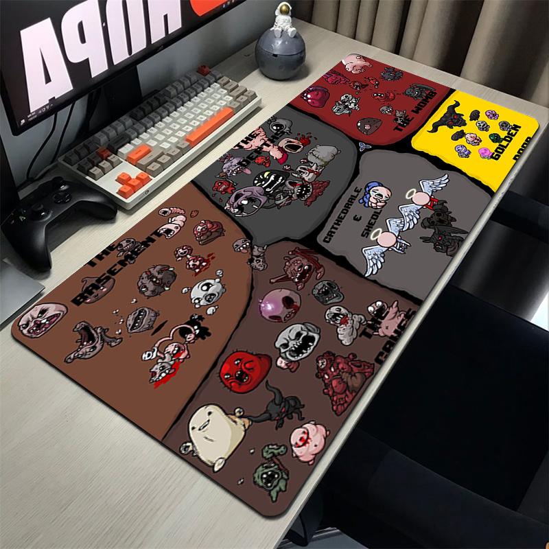 Коврик для мыши The Binding Of Isaac Игровой Коврик для игровой клавиатуры Компьютерные аксессуары Настольный коврик Коврики для мыши Резиновый коврик Шкаф для ПК Коврик для мыши