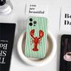 Милый Чехол для Телефона с Морскими Морепродуктами Для iPhone 17 16 15 11 12 14 13 Pro Max Mini X XS XR 7 Plus 16E Ударопрочный Силиконовый Чехол Fundas