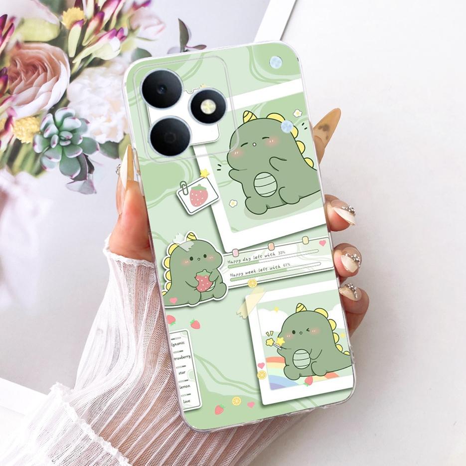 Чехол для Realme Note 80 4G RMX5388 Милый Кот Цветы Рисованный Чехол Мягкий Силиконовый Чехол Для Realme Note 80 Note80 Задняя Крышка Fundas