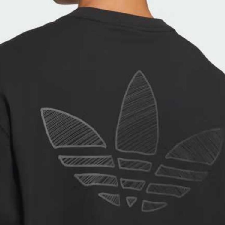 adidas Оригиналы SS25 Мода Простой Эстетичный Универсальный Худи Мужские Толстовки Черный JL7499