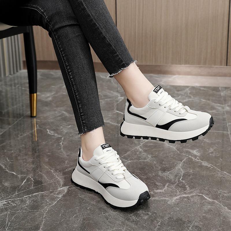 Colourful Sports Women's Shoes 2025 Spring and Summer Breathable Women Sneakers Casual Thick Sole Wear Resistant Platform Shoes