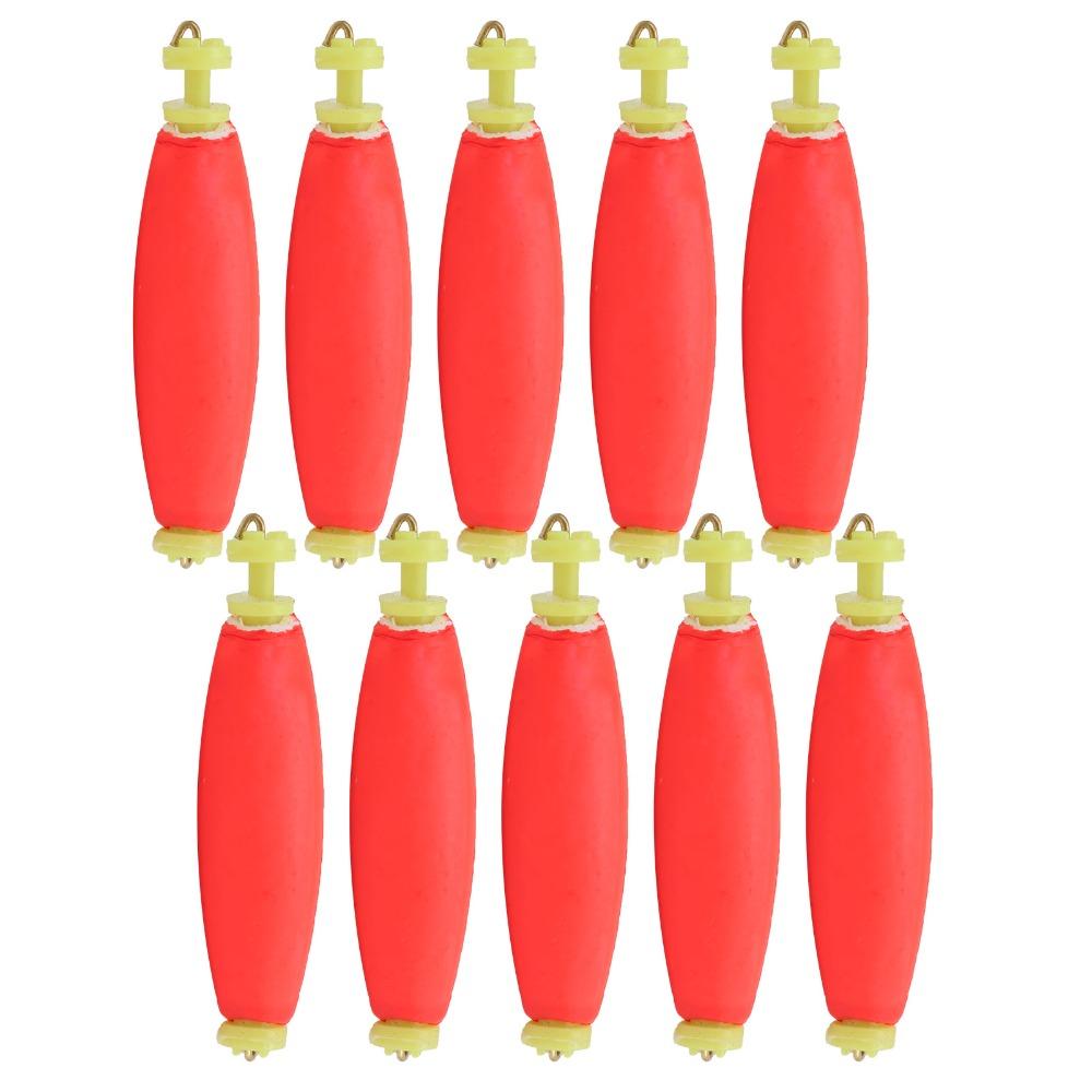 10PCS Clip-on Fishing Bobbers EVA Foam Fishing Float Bobber Durbable Fishing Floats for Anglers