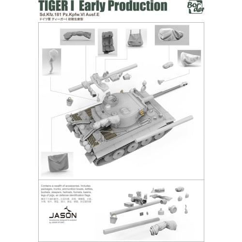 Border Model 1/35 Немецкий Тигр I Ранний выпуск Сборный пластиковый набор BT010