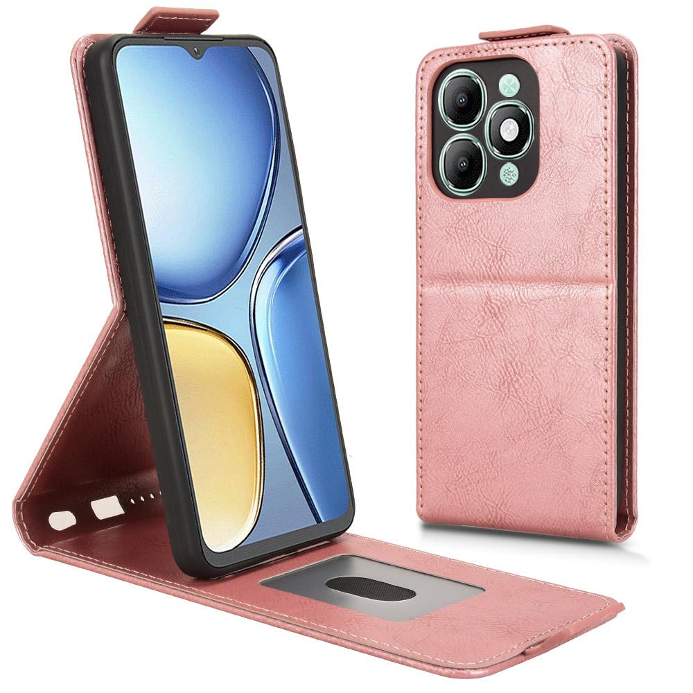 Для itel A90 4G Чехол-подставка Магнитная застежка Вертикальный откидной кожаный чехол для телефона с держателем для карт