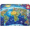 Puzzle Symbols of the World 2000 Pieces - EDUCA - Paintings and Pictures - Multicolor - Adult