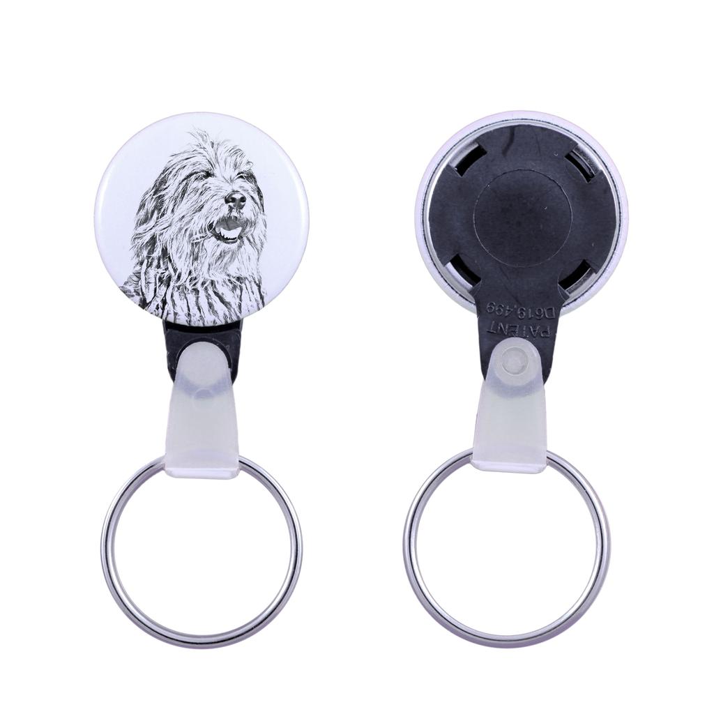 Bergamasco Shepherd Dog, Bergamasco Sheepdog - Keychain with a Dog Portrait, Pendant with the Brand's Own Art-Dog Graphics