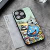 D-Dragon Quest Слайм Чехол для телефона Для iPhone 17 Pro Max 14 Pro 15 12 11 13 Mini X XR XS 16 Plus SE Стеклянная крышка