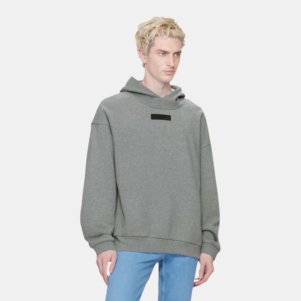 Fear of God Essentials Худи с капюшоном Темно-серый Овсяный Мужские Топы Серый 192SP242053F