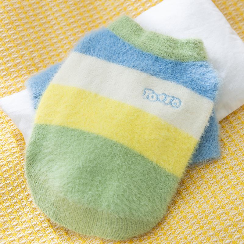 Осенне-зимняя одежда для щенков, утолщенный теплый свитер, одежда для питомцев, для маленьких собак, кошек, тедди