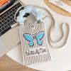 Mini Knitted Mobile Phone Bag With Niche Design Cute Cartoon Versatile Portable Commuting Crossbody Bag For Women