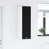 Hanging Cabinet with Storage Black Oak Effect 30 x 31 x 100 cm